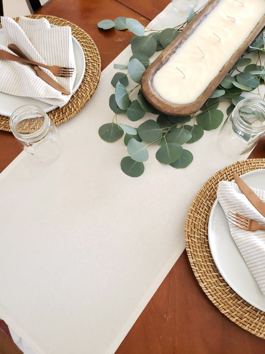Neutral Table Runner