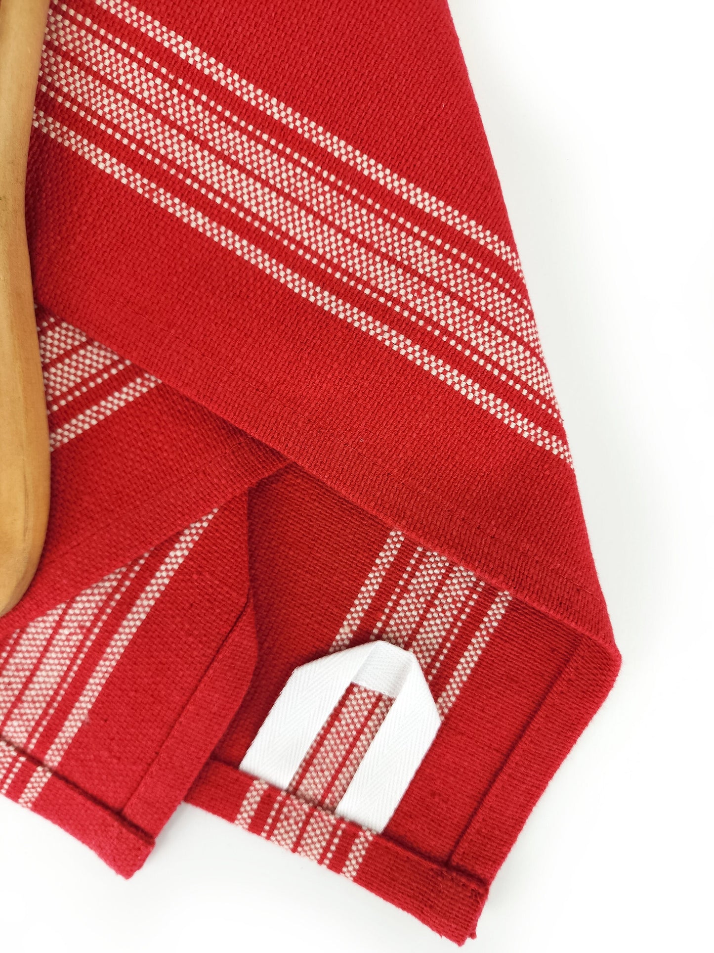 Red Grain Sack Towel