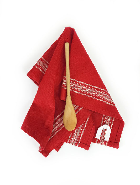 Red Grain Sack Towel