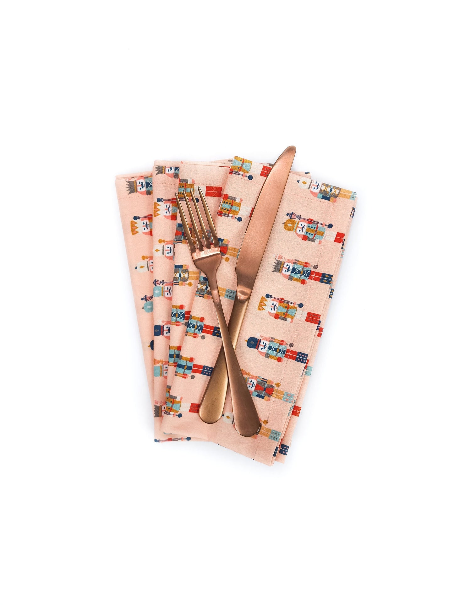 Pink Nutcracker Christmas Napkins