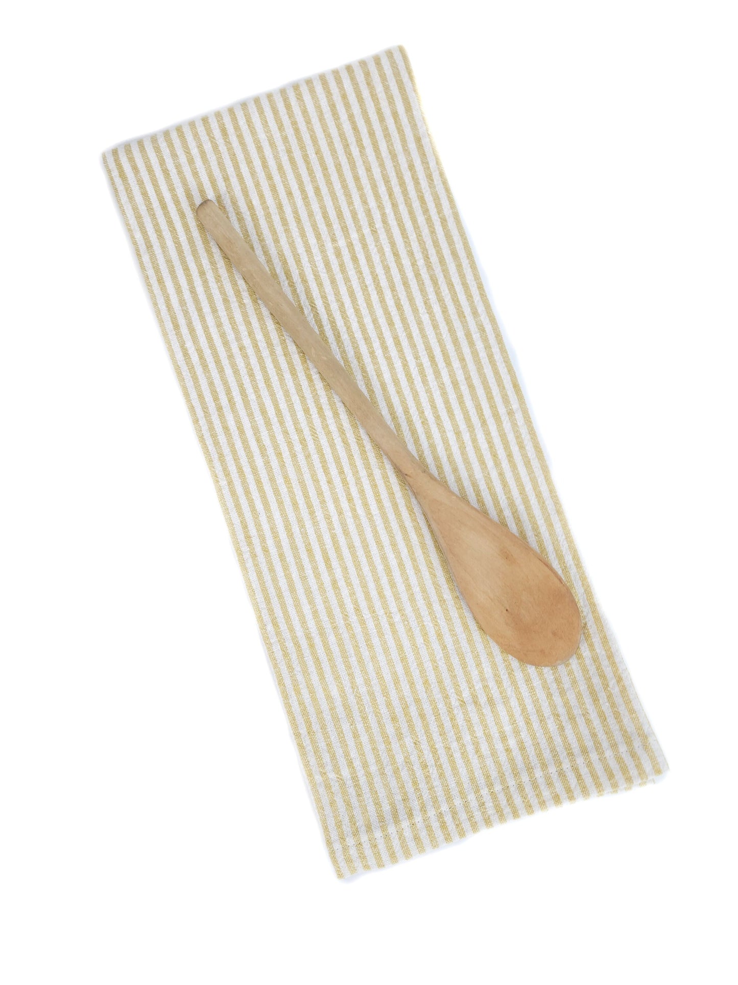 Yellow Striped Linen Towel